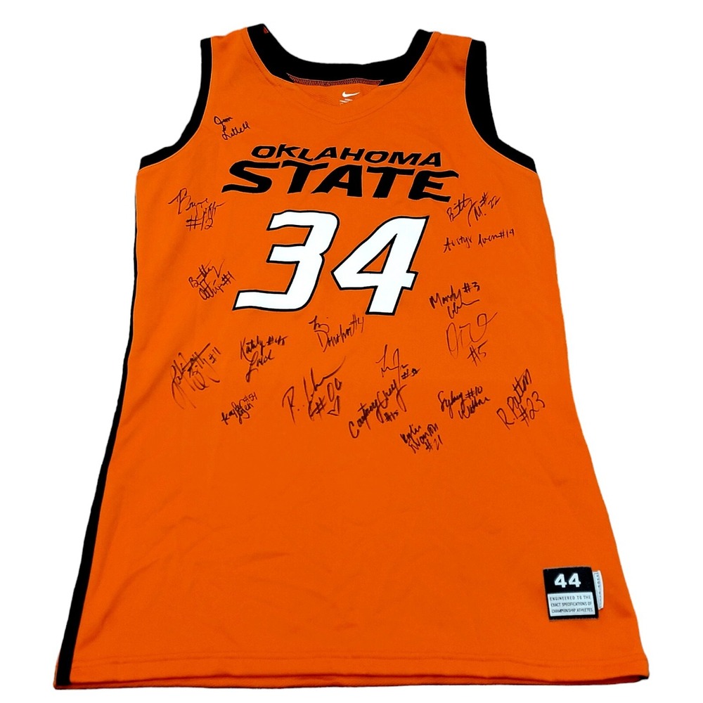Nike Oklahoma State Cowboys Vicky McIntyre Signed Jersey Women 44 2010-11 Orange